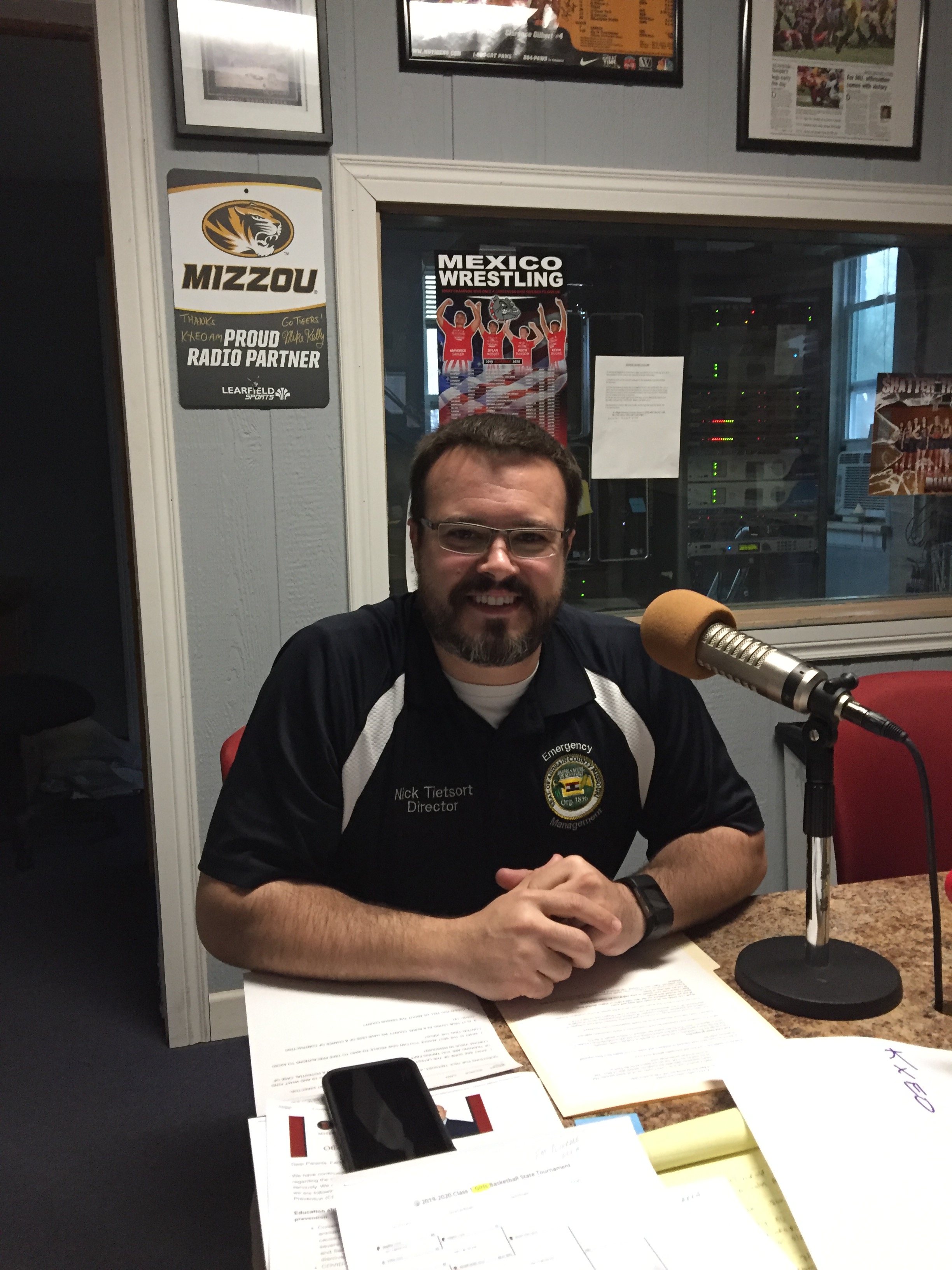 Audrain County Emergency Management Director Nicholas Tietsort On KXEO Local Talk Show Public Perspective