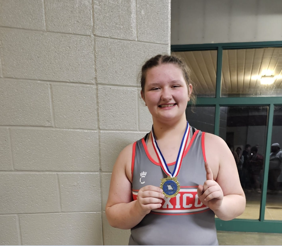 Mexico High School Girls Wrestler Number One At The Battle Of Katy Trail 2023