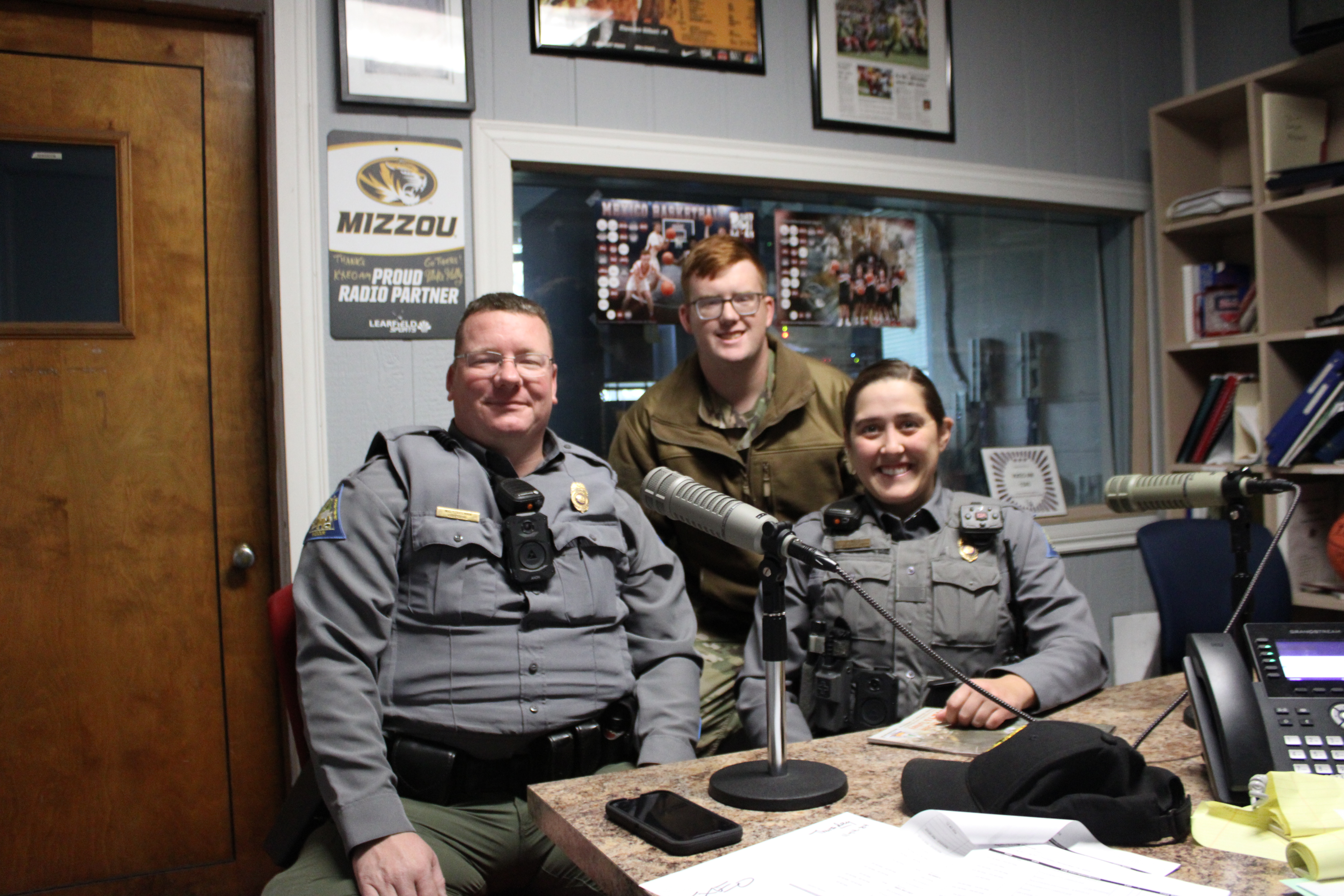 Audrain County Conservation Agent Norman Steelman And Monroe County Conservation Agent Jessica Eckelkamp And Intern Trey Rudolph Join AM 1340 KXEO Am I Awake Morning Show